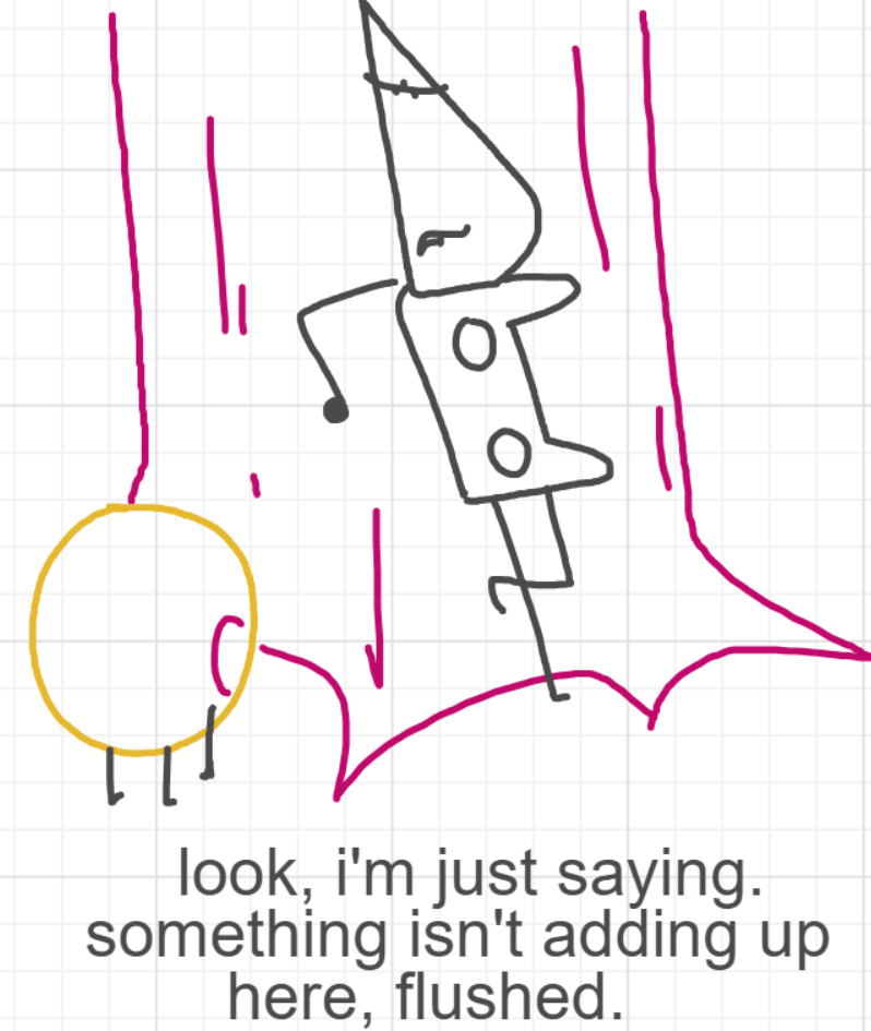 A panel from I've Been Everywhere, Man, episode nine of the Board Boards object show by Furretwalk/WalkingFurret.